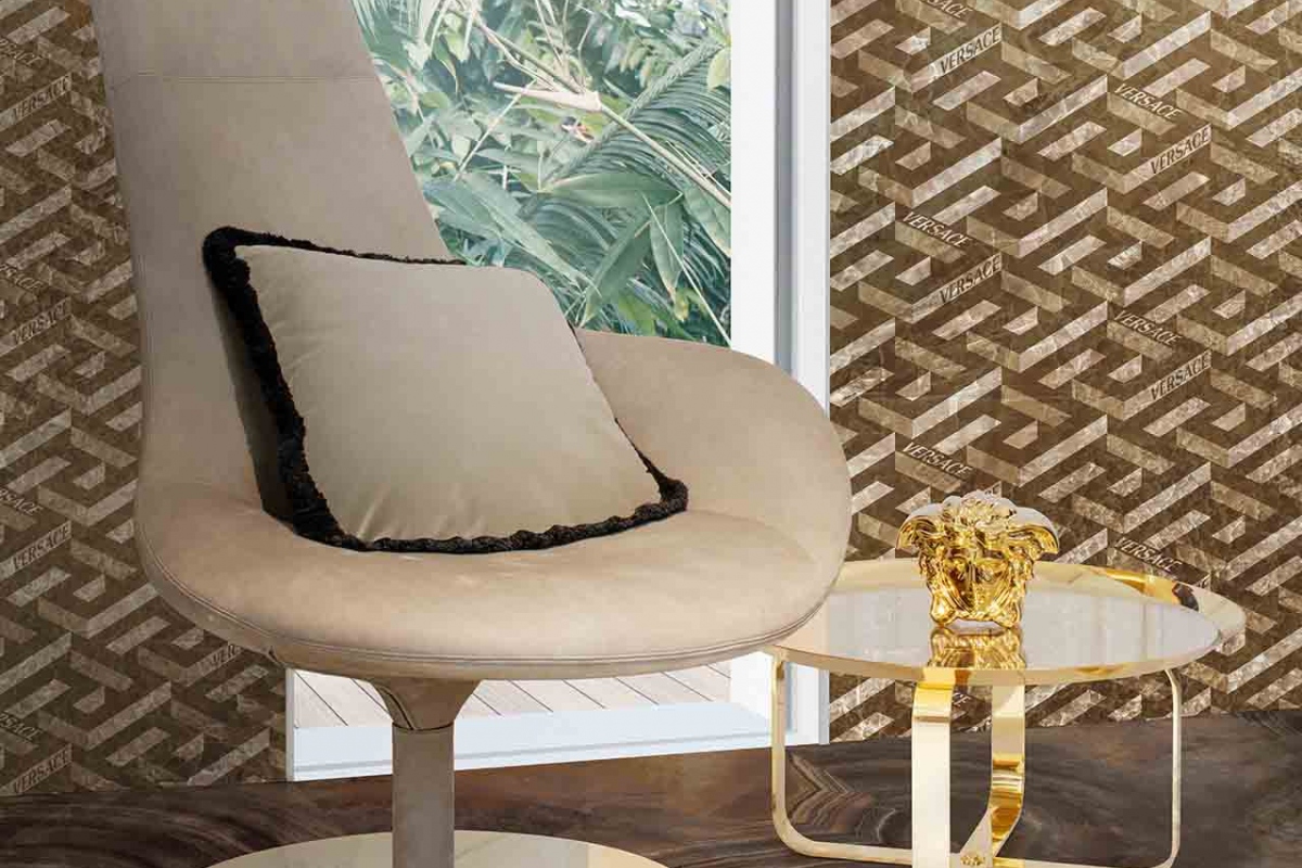 GEMSTONE MYSTERY BLACK 120X120 + LA GRECA CRISTALLO MEILE 120X280