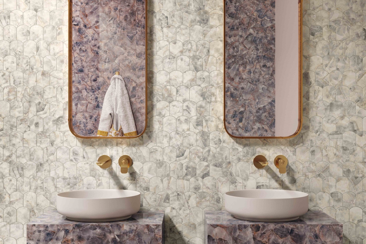 GEMSTONE MOSAICO WAVE DIAMANTE 37,5X35