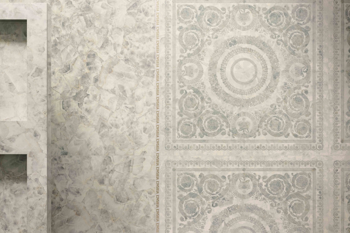 GEMSTONE FOULARD DIAMANTE 120X120 + DIAMANTE 120X120 + LISTELLO FIRMA 2,7X60