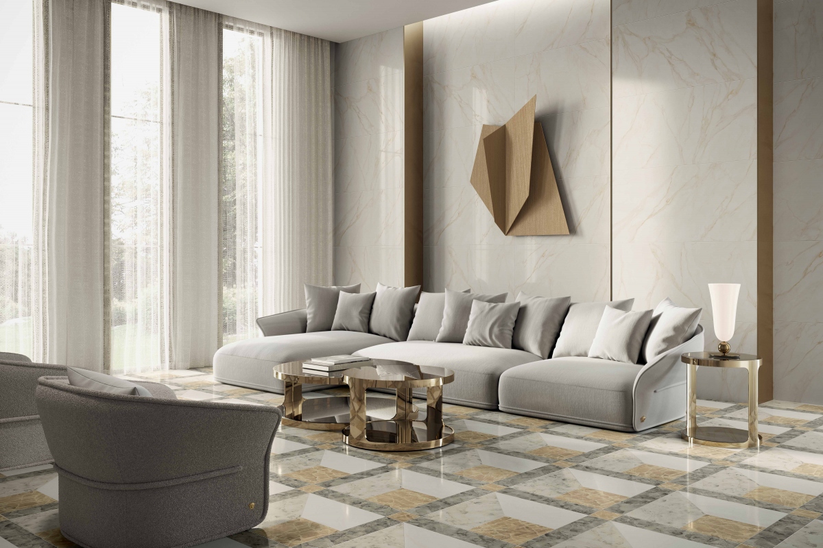 TARSIA AVORIO APUANO LUX 3D 60X120 PROSPECT AVORIO LUX 3D 60X120