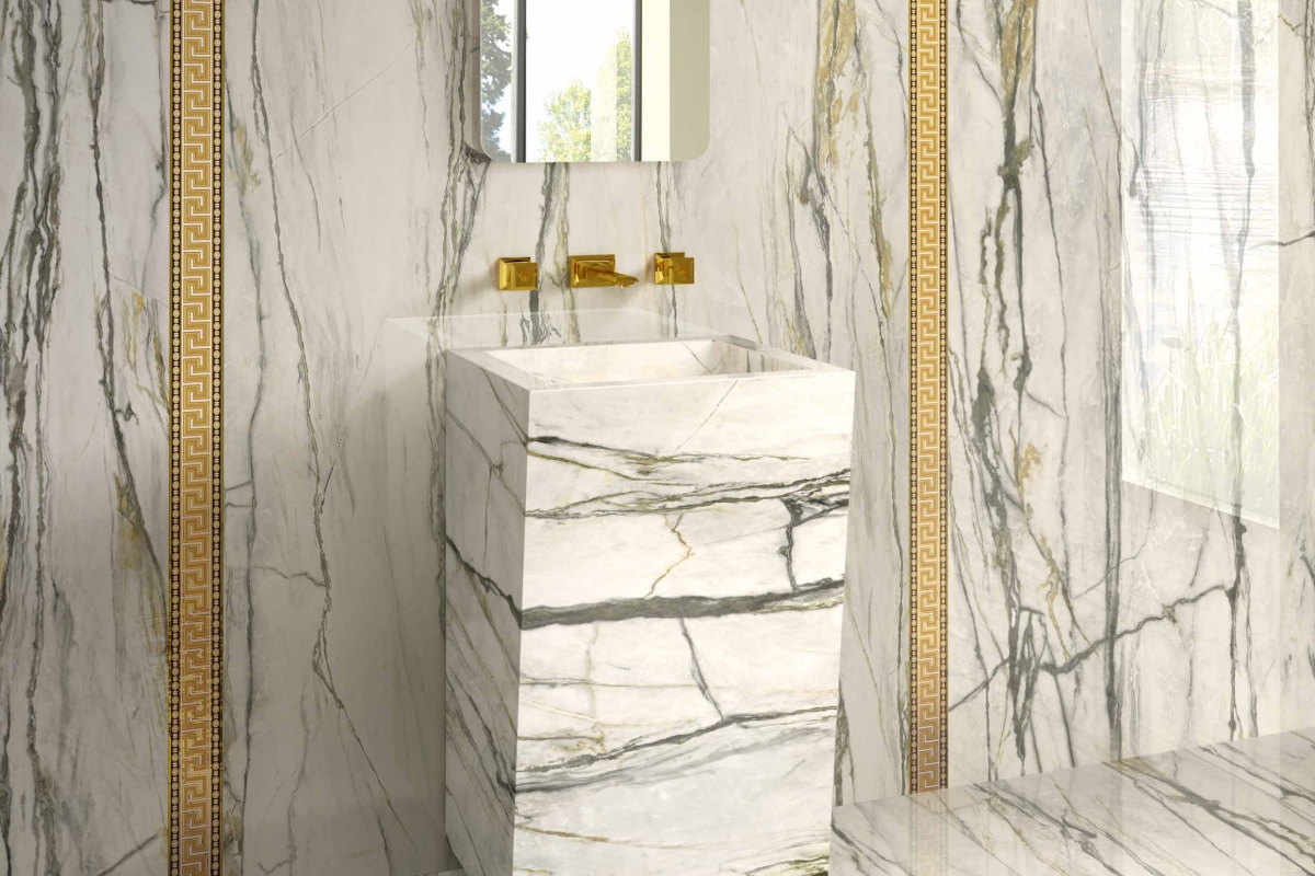 MAXIMVS CALACATTA GREEN LUX 120X280 + 60X60 + LISTELLO GRECA 12X280 + BATH FURNITURE CALACATTA GREEN LUX.jpg  
