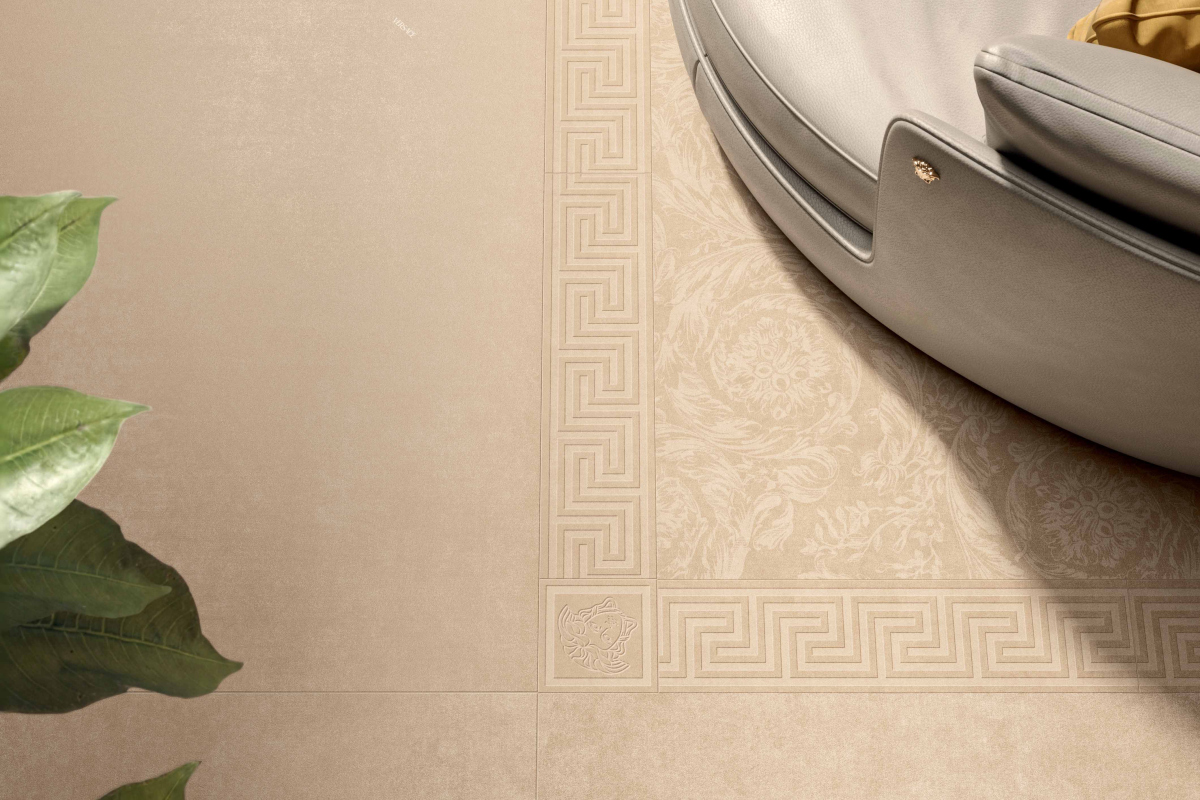 HARMONY VELVET BEIGE NAT 120x120 + VELVET BEIGE GRECA BORDER NAT 15X60 + CORNER MEDUSA 15X15 + VELVET MEGABAROCCO BEIGE 120X120 + VELVET RUST 120X280 + MIRROR BRONZE LUX 120X280.jpg  