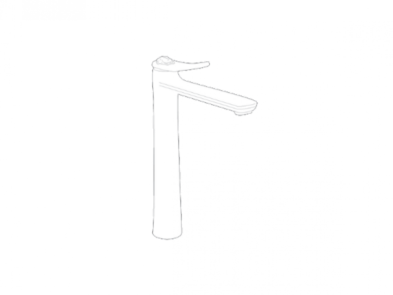 Sleeve wash basin mixer