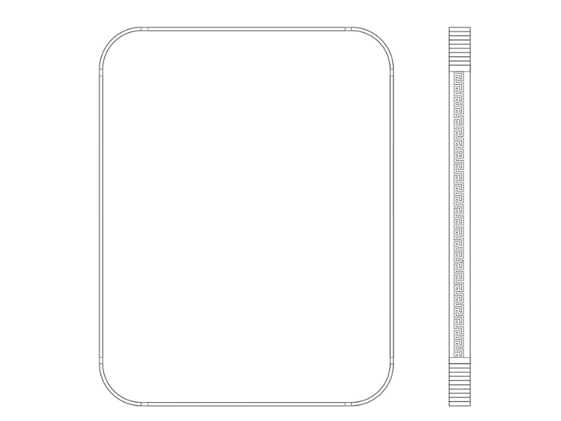 Greek Mirror 70x90