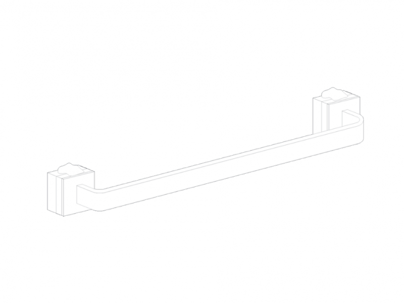 Towel rail cm 60 Square