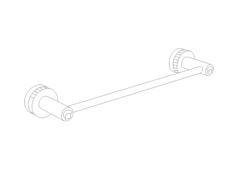Towel rail cm 40 Round 