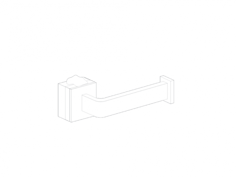 Wall mounted paper holder Square