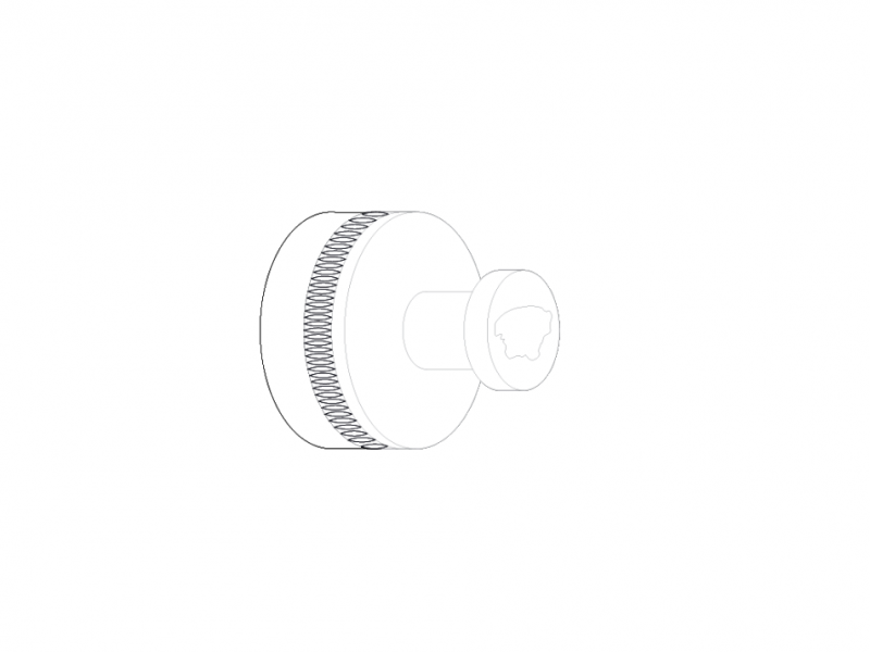Robe hook Round