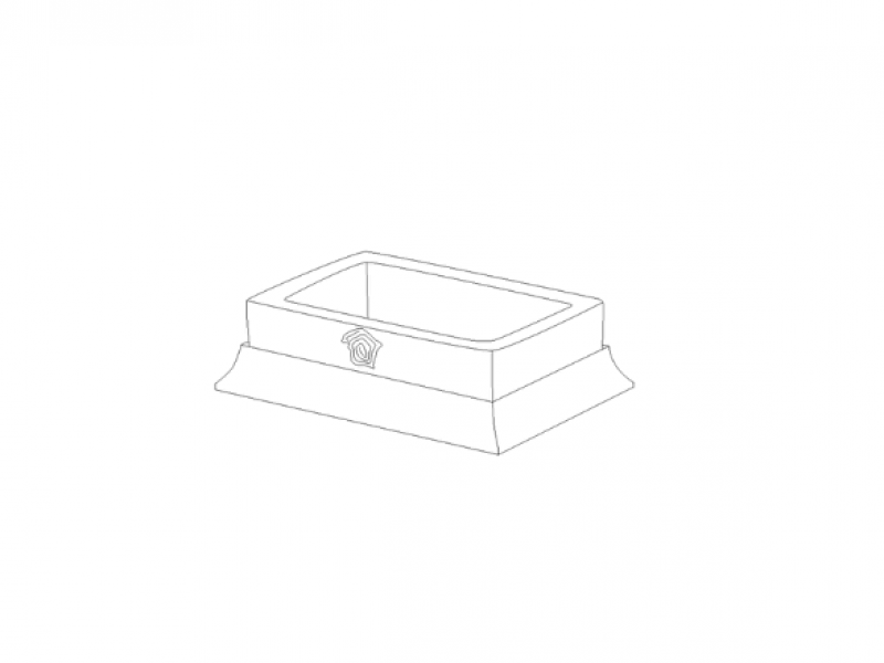 Free standing soap dish