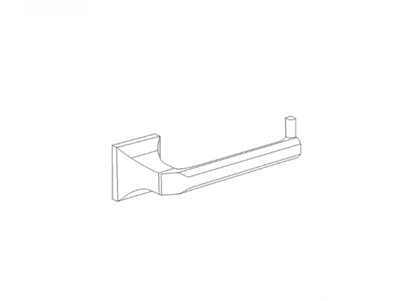 Wall mounted paper holder